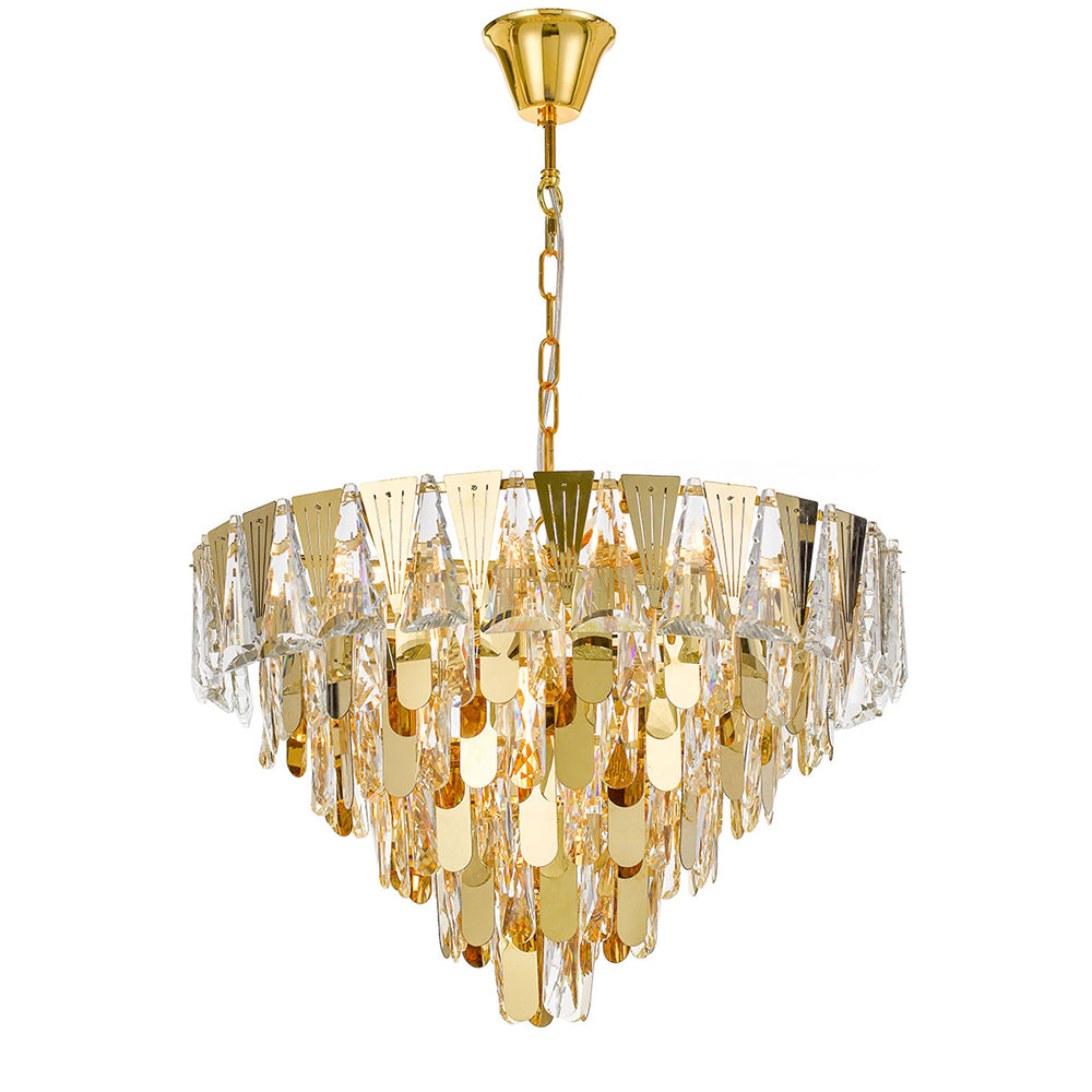 Buy Pendant Lights Australia Valerie 10 Light Pendant Gold - VALERIE PE60-GD