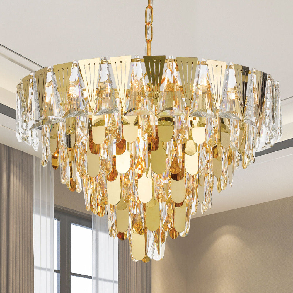 Buy Pendant Lights Australia Valerie 10 Light Pendant Gold - VALERIE PE60-GD