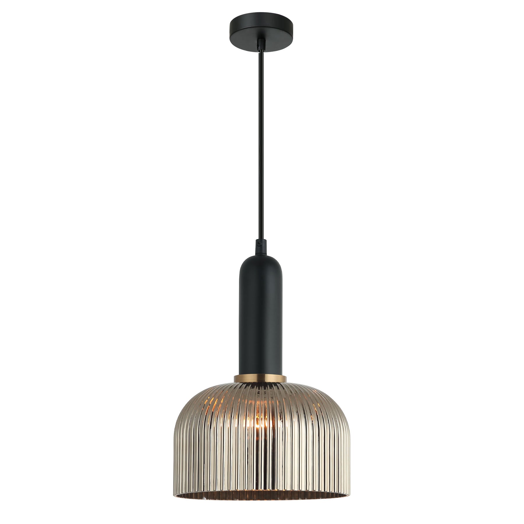 Buy Pendant Lights Australia Vintaj 1 Light Pendant Chrome Glass Dome Shape - VINTAJ17