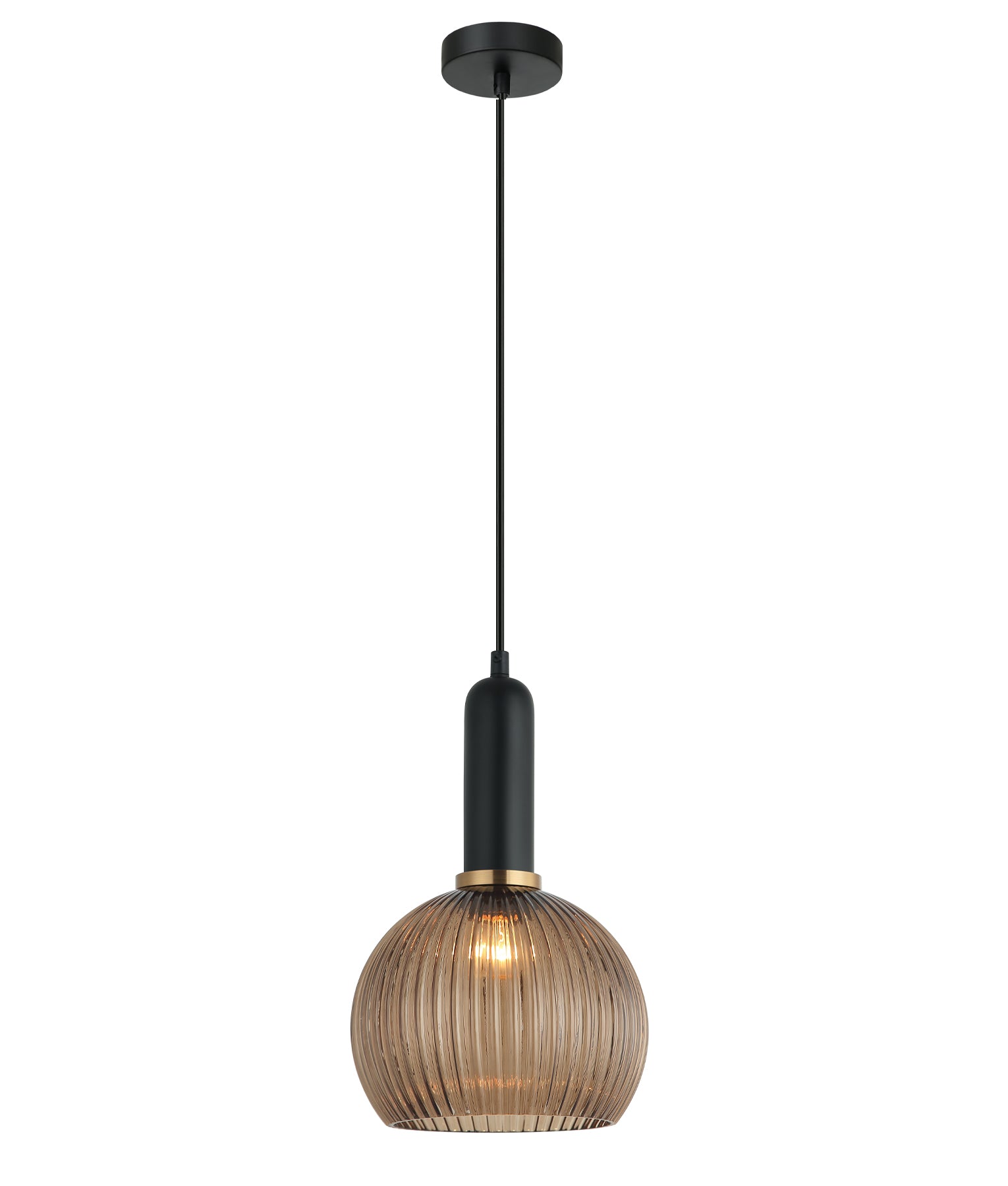 Buy Pendant Lights Australia Vintaj 1 Light Pendant Amber Glass Wine Glass Shape - VINTAJ3