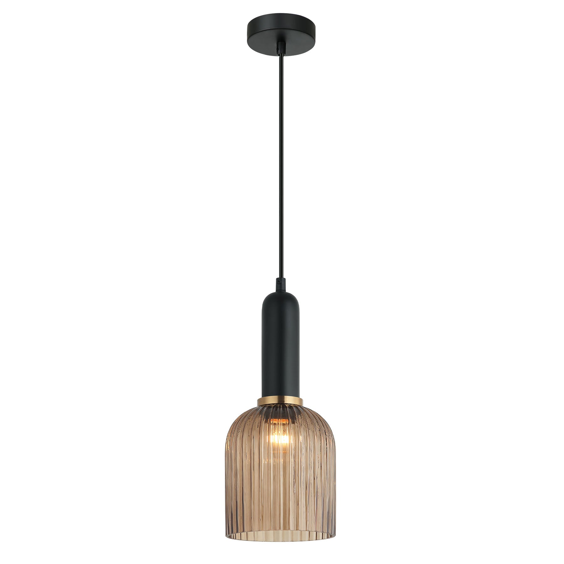 Buy Pendant Lights Australia Vintaj 1 Light Pendant Amber Glass Ellipse Shape - VINTAJ9