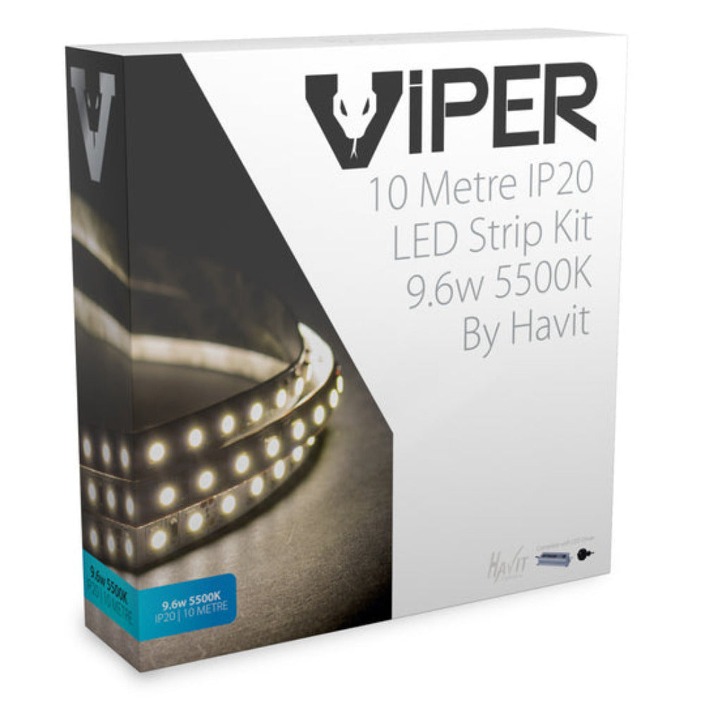 VIPER 24V 9.6W IP20 LED Strip Kit 5500K 10M - VPR9744IP20-120-10M