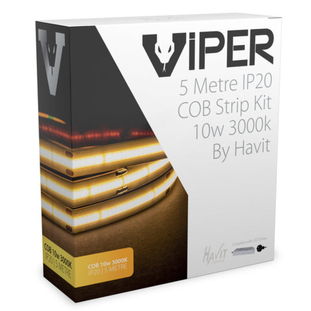 VIPER 12V 10W IP20 LED Strip Kit 3000K 5M - VPR9763IP20-512-5M