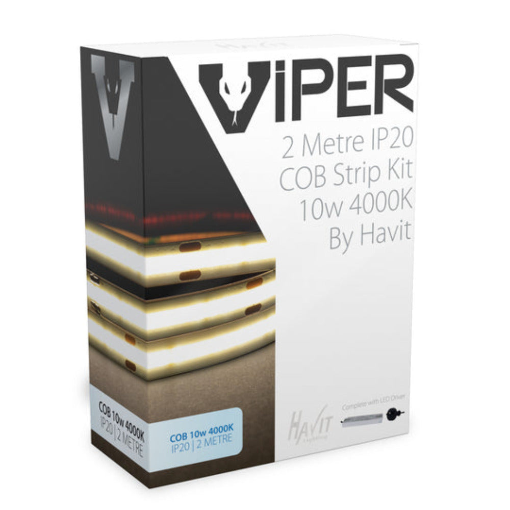 VIPER 12V 10W IP20 LED Strip Kit 4000K 2M - VPR9765IP20-512-2M