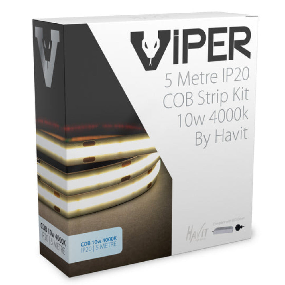 VIPER 12V 10W IP20 LED Strip Kit 4000K 5M - VPR9765IP20-512-5M