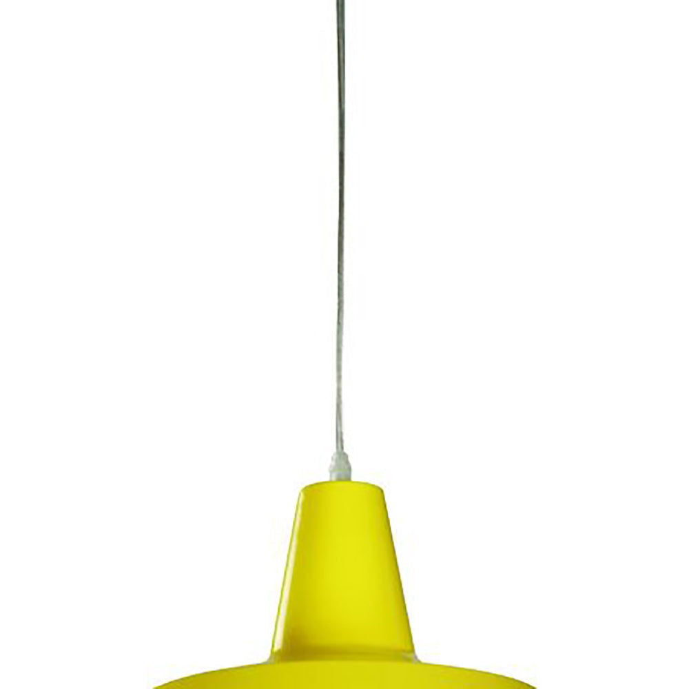 Buy Pendant Lights Australia Divo Angled Dome Shape 1 Light Pendant Yellow - DIVO9