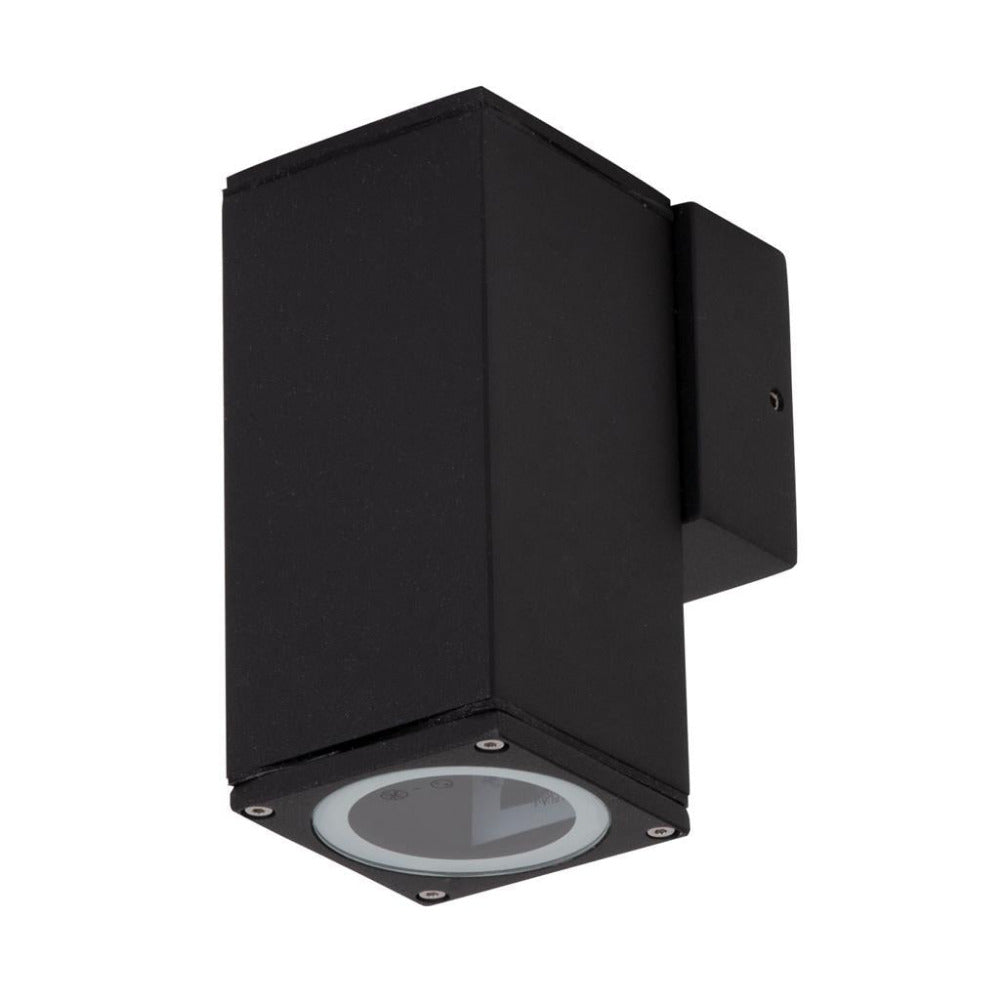 Buy Exterior Wall Lights Australia Alpha Exterior Wall Light 6W Black Aluminium 3CCT - 19128