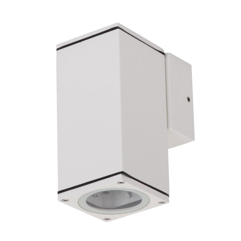 Buy Exterior Wall Lights Australia Alpha Exterior Wall Light 6W White Aluminium 3CCT - 19129