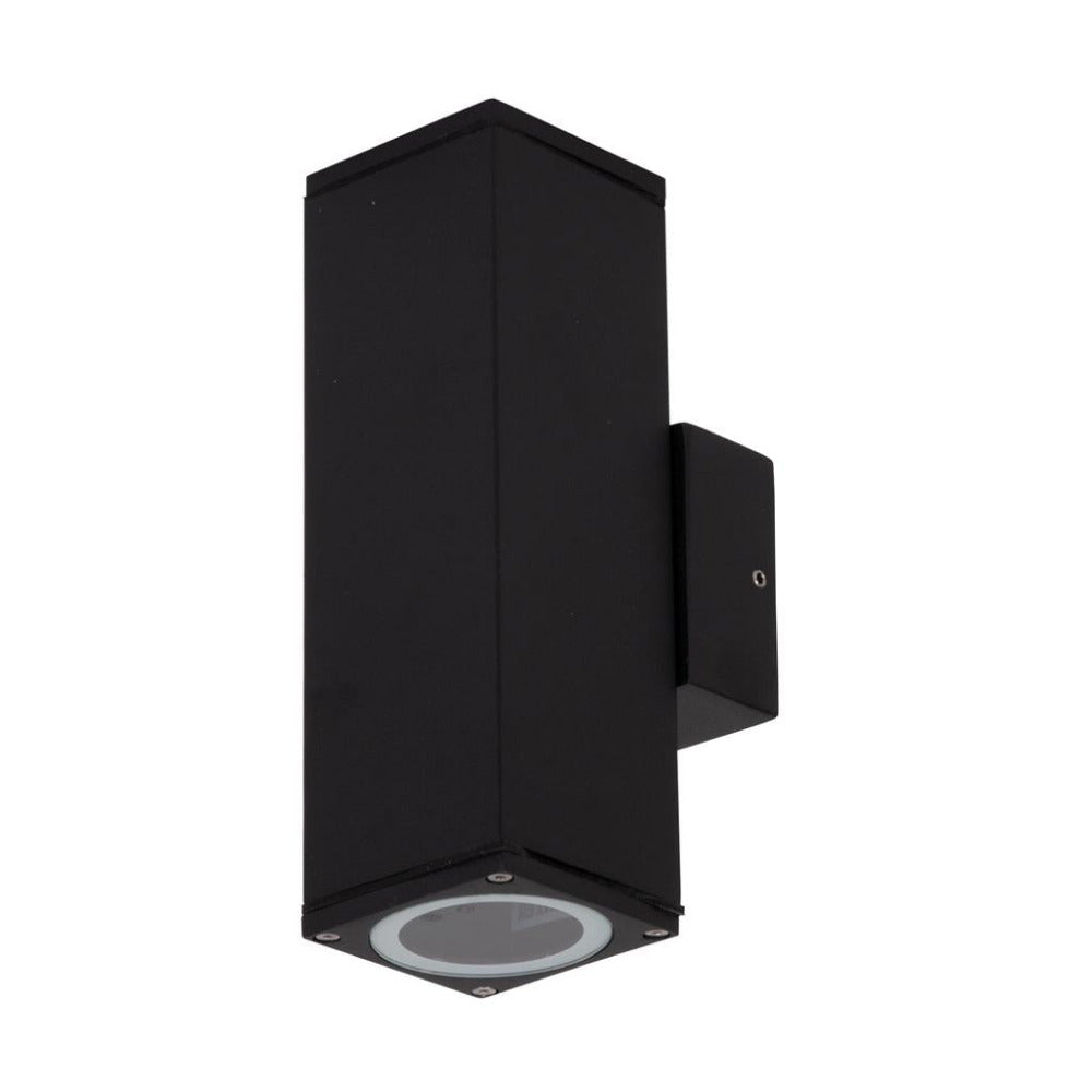 Buy Up / Down Wall Lights Australia Alpha Up & Down Wall 2 Lights 12W Black Aluminium 3CCT - 19131