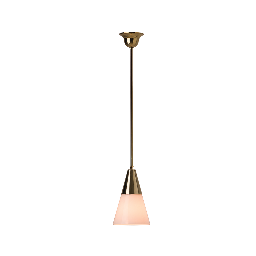 Conical Pendant Light Polished Brass - BRS381-9