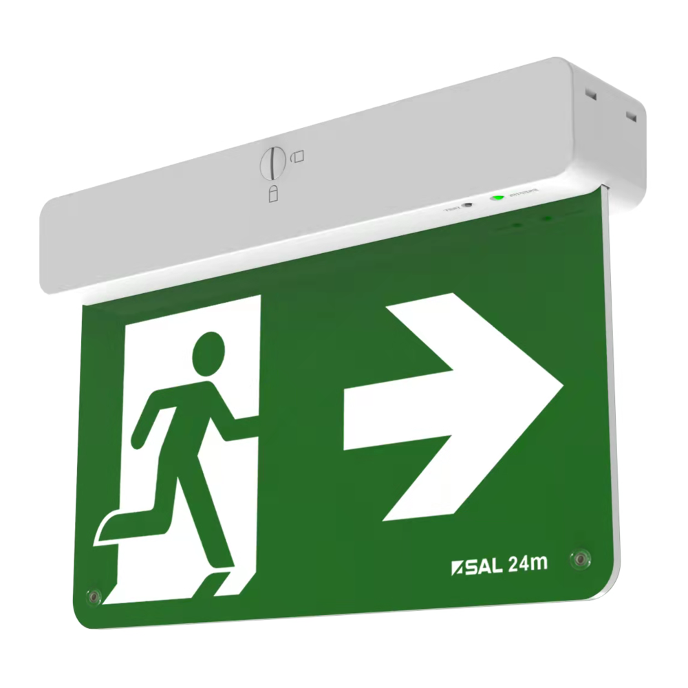 Surface Emergency LED Exit Sign 2.8W White Polycarbonate - SELK1500EX3