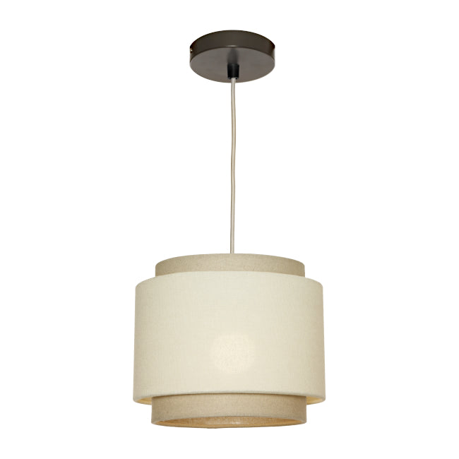 Buy Pendant Lights Australia Bern Pendant Light W250mm Beige Shade - BERN1PSBGE