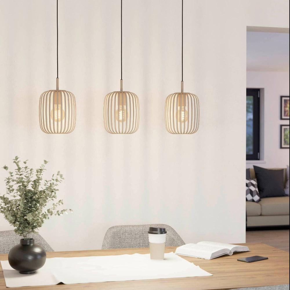 Buy Pendant Lights Australia ROMAZZINA Pendant 3 Lights Sandy Steel - 900497N