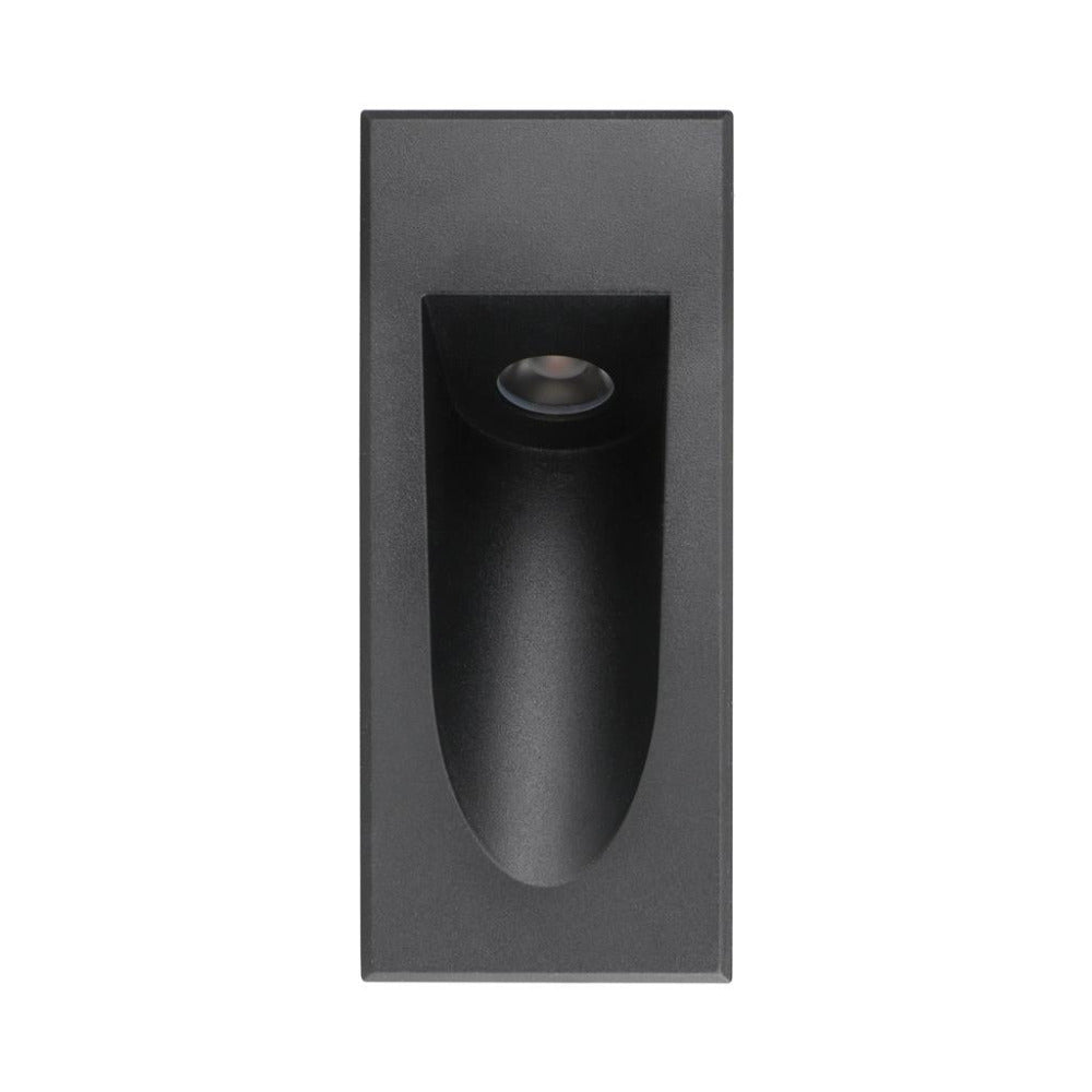 Buy Outdoor Step Lights Australia Camino Rectangle LED Step Light Black 3CCT - 21767