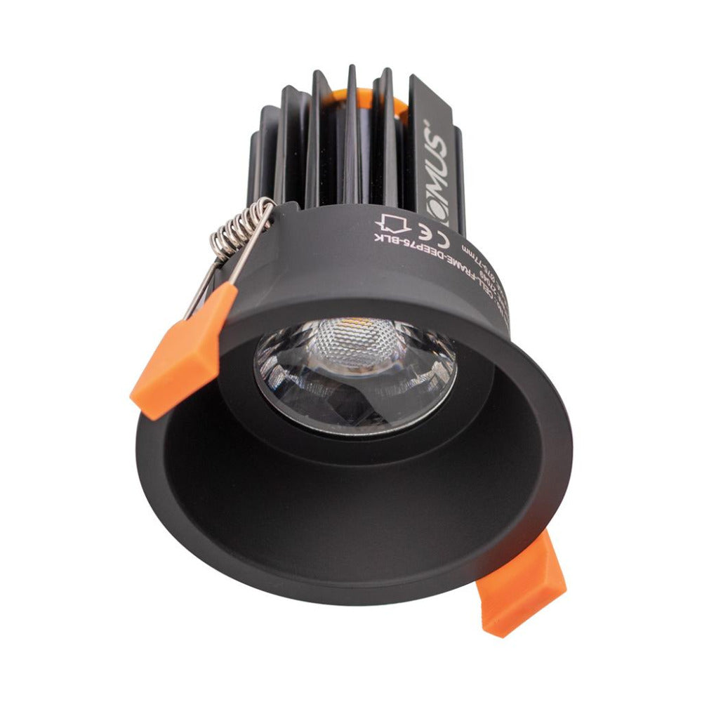 Cell Recessed LED Downlight W85mm 13W Black 5CCT - 21681