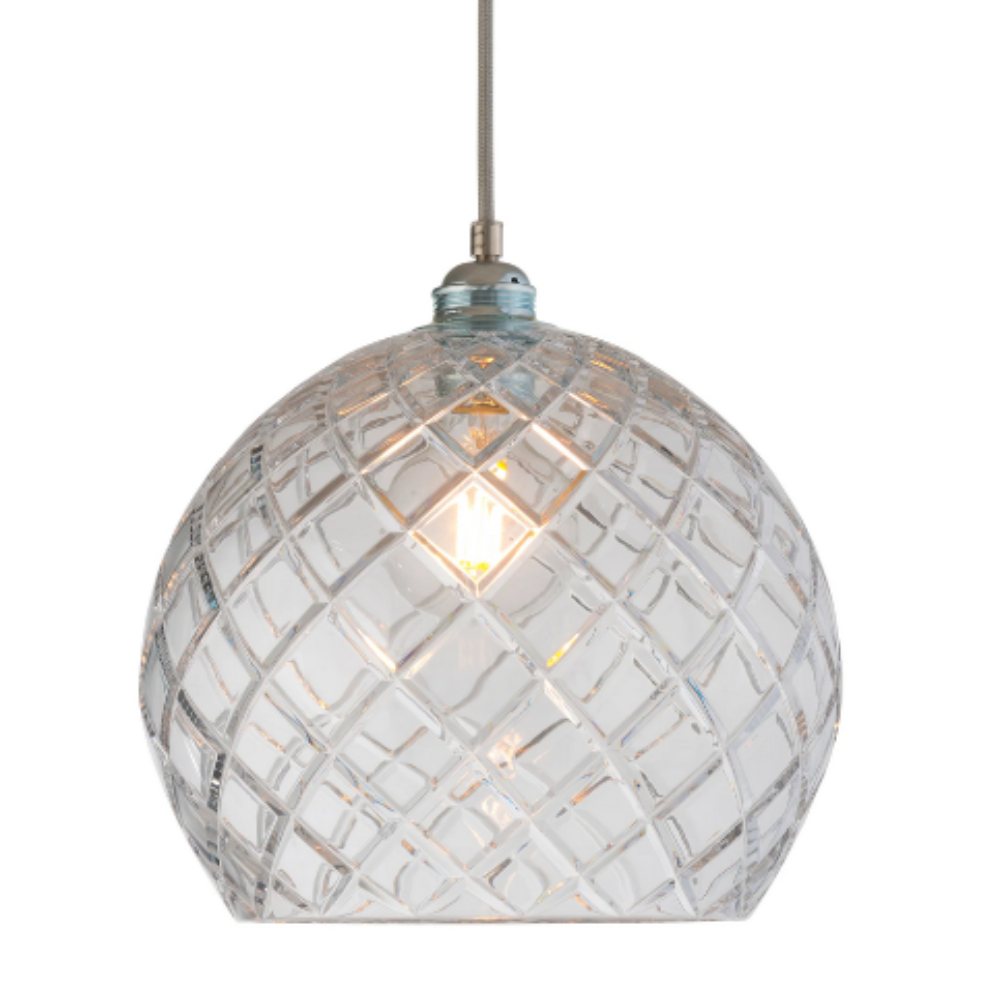 Buy Pendant Lights Australia Rowan Pendant Light W280mm Glass Matt Silver - LA101