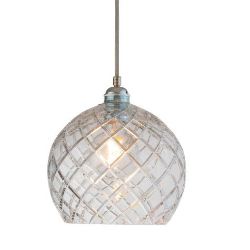 Buy Pendant Lights Australia Rowan Pendant Light W220mm Glass Matt Silver - LA101