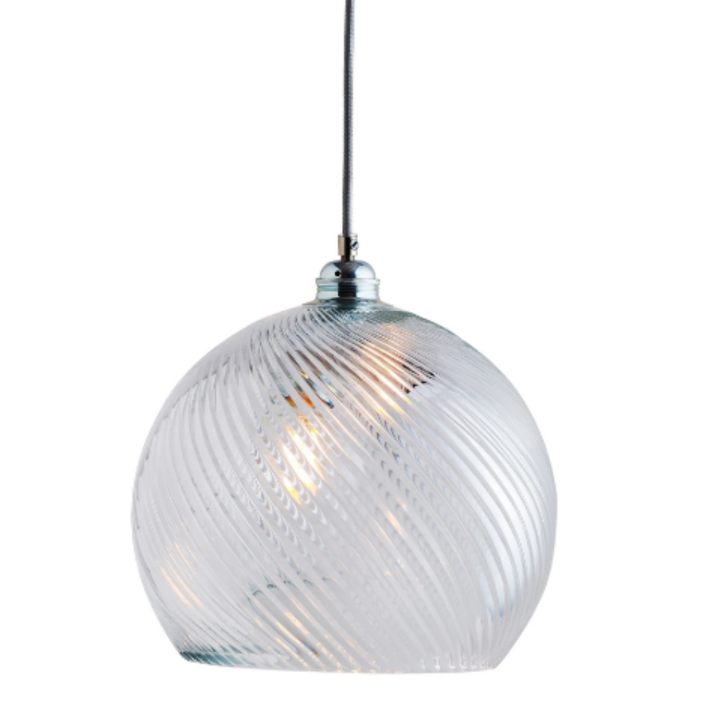 Buy Pendant Lights Australia Rowan Pendant Light W280mm Glass Matt Silver - LA101