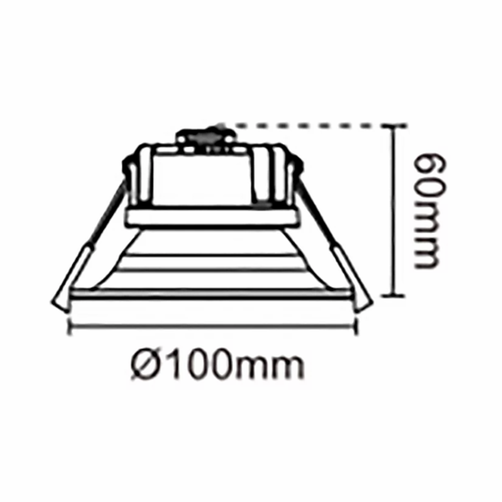 Buy Recessed LED Downlights Australia Recessed LED Downlight White 10W TRI colour 90° - DL9412/WH/TC