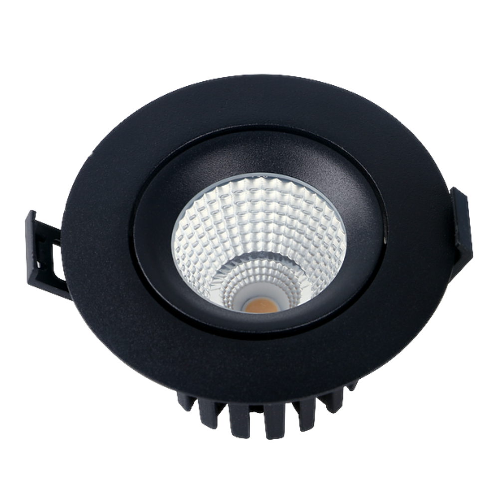 Buy Recessed LED Downlights Australia Recessed LED Downlight W102mm Black Aluminum - DL9411/BK