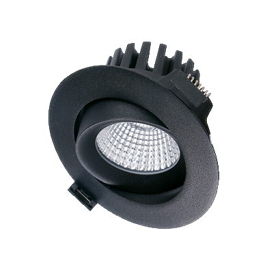 Buy Recessed LED Downlights Australia Recessed LED Downlight W102mm Black Aluminum - DL9411/BK