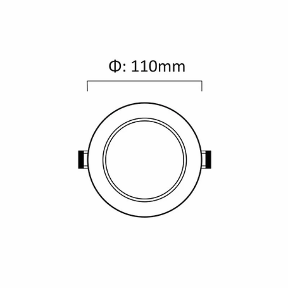 Buy Recessed LED Downlights Australia Recessed LED Downlight W110mm 110° White TRI Colour - DL1198-PRO/WH/TC