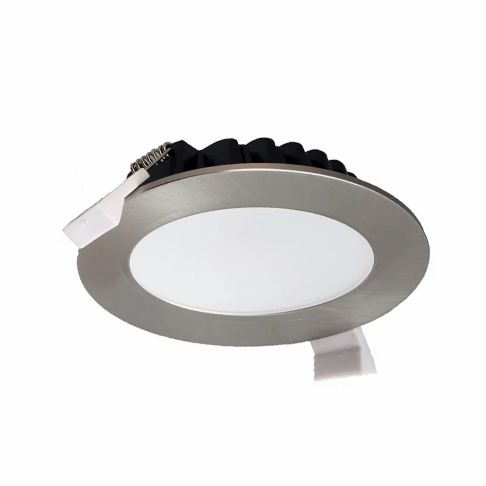 Buy Recessed LED Downlights Australia Recessed LED Downlight W108mm Satin Chrome Aluminium 3 CCT - DL1262/12W/SCH/TC