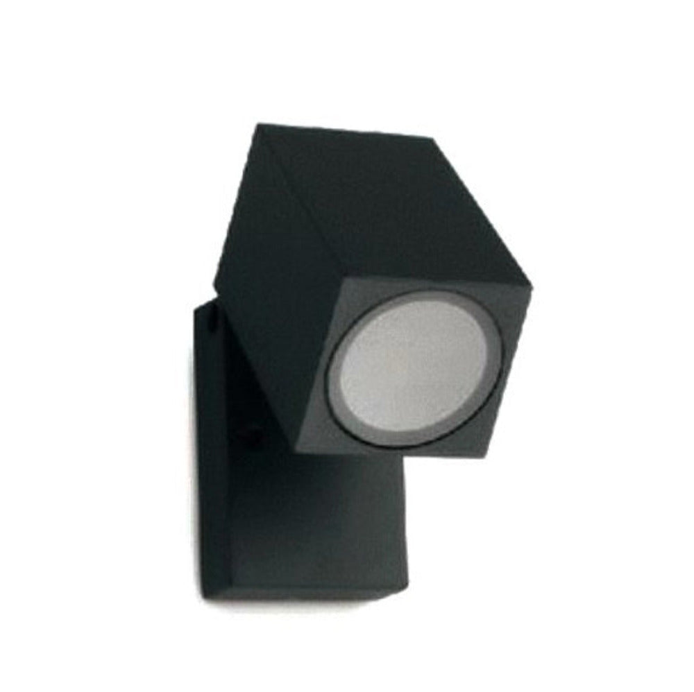 Squaer Exterior Wall Light Adjustable Black Aluminium - ST5021/BK