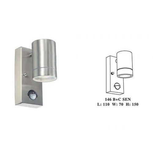 Round Security Wall Light 304 Stainless steel - 146 B+C SEN