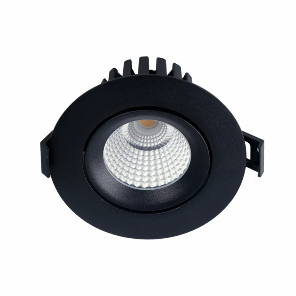 Buy Recessed LED Downlights Australia Recessed LED Downlight W102mm Black Aluminum - DL9411/BK