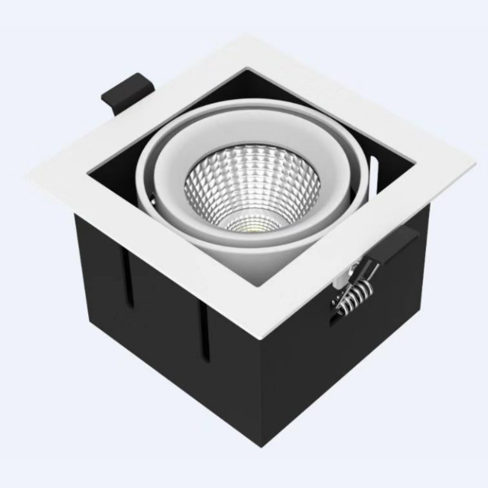 Buy Recessed LED Downlights Australia Recessed LED Downlight W105mm White Aluminum TRI Colour - LUX-DD1010M-C10W