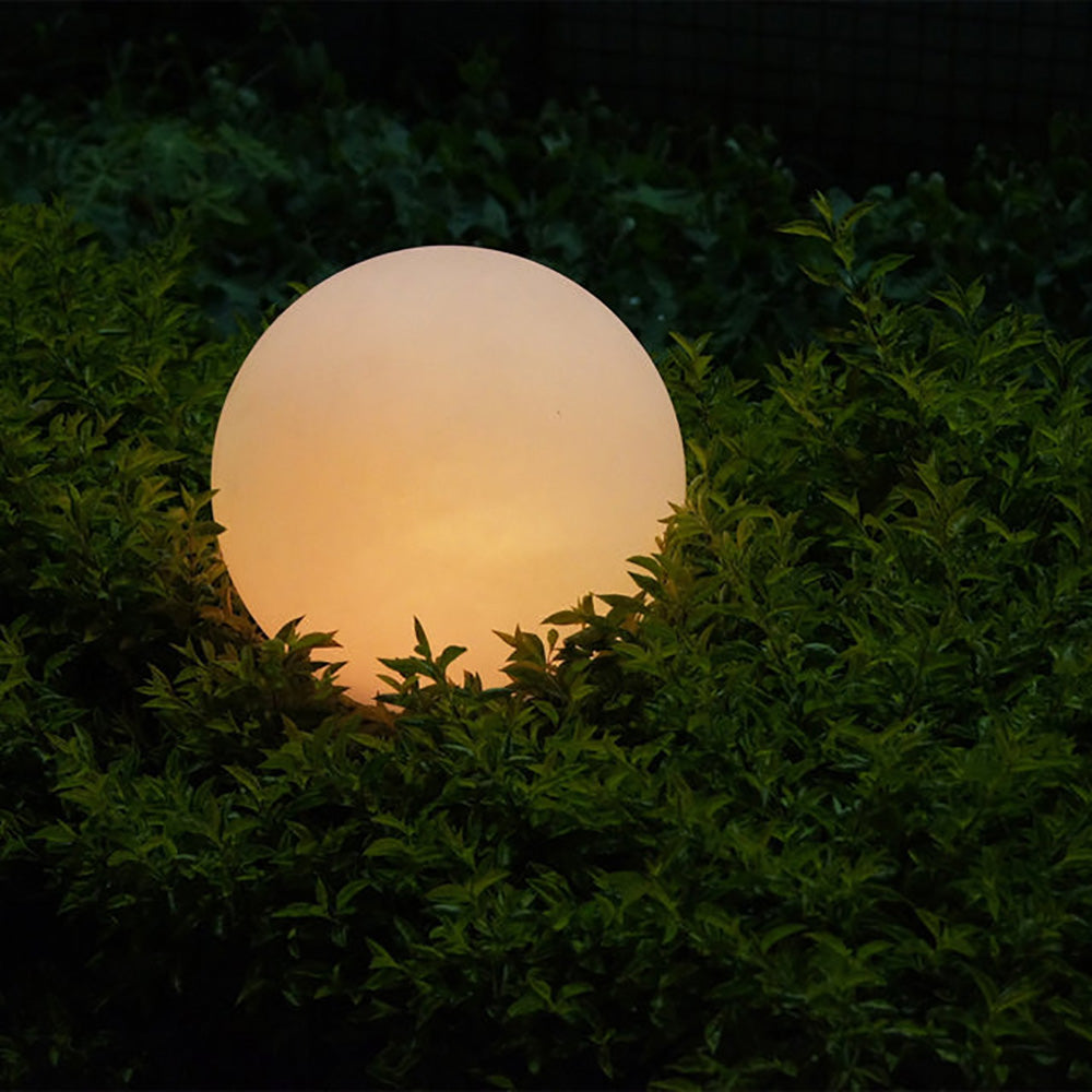 Buy Table Lamps Australia LED Mood Outdoor Portable Ball Light 5V Battery W400mm White Plastic RGB - LL0504