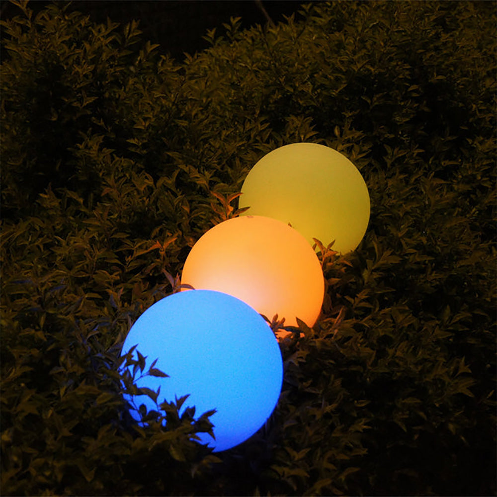 Buy Table Lamps Australia LED Mood Outdoor Portable Ball Light 5V Battery W400mm White Plastic RGB - LL0504