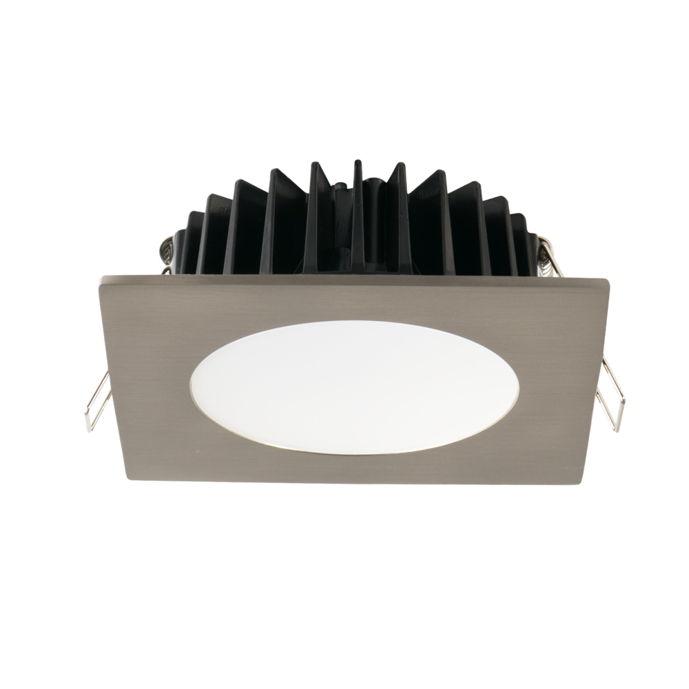 Buy Recessed Downlights Australia ECOGEM S9041TC Square Dimmable LED Downlight Satin Nickel 10W TRI Colour - S9041 TC S SN