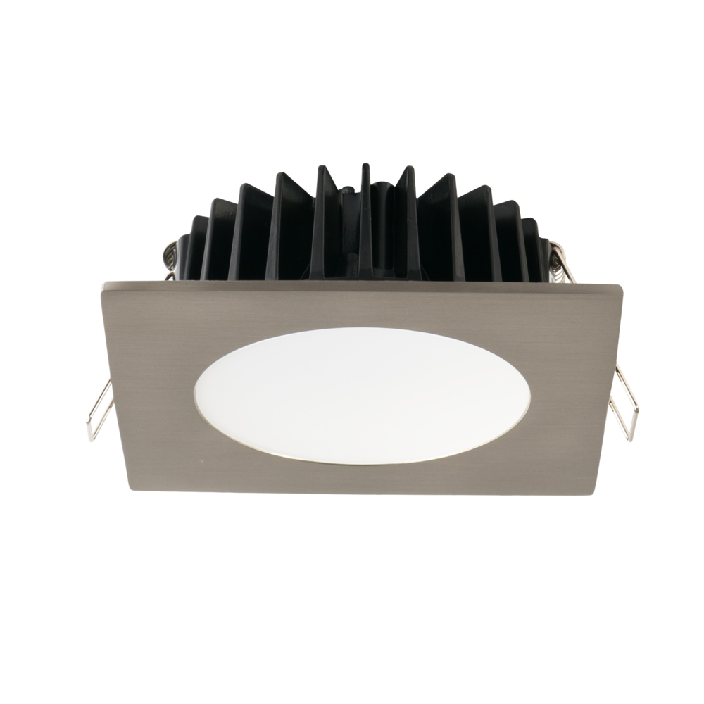 ECOGEM S9041TC Square Dimmable LED Downlight Satin Nickel 10W TRI Colour - S9041 TC S SN