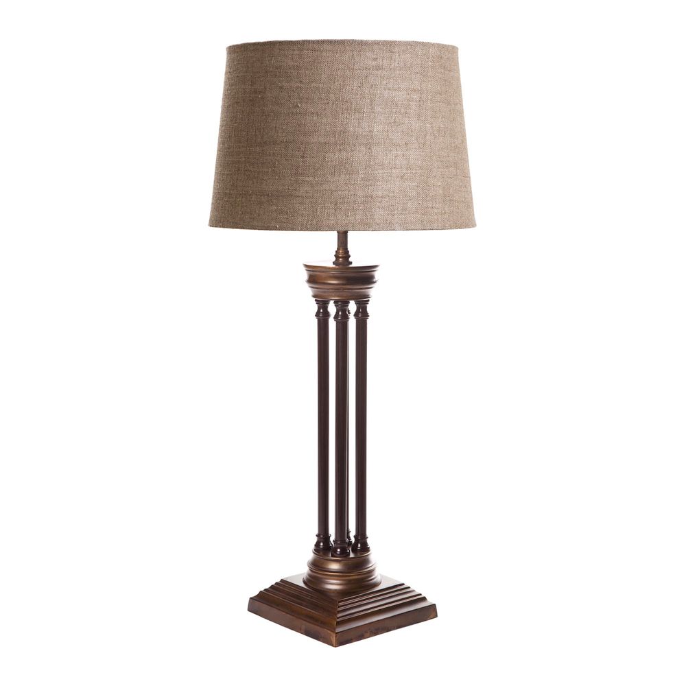 Hudson Table 4 Pillar Table Lamp Base Only Bronze - ELPIM30070ABFL
