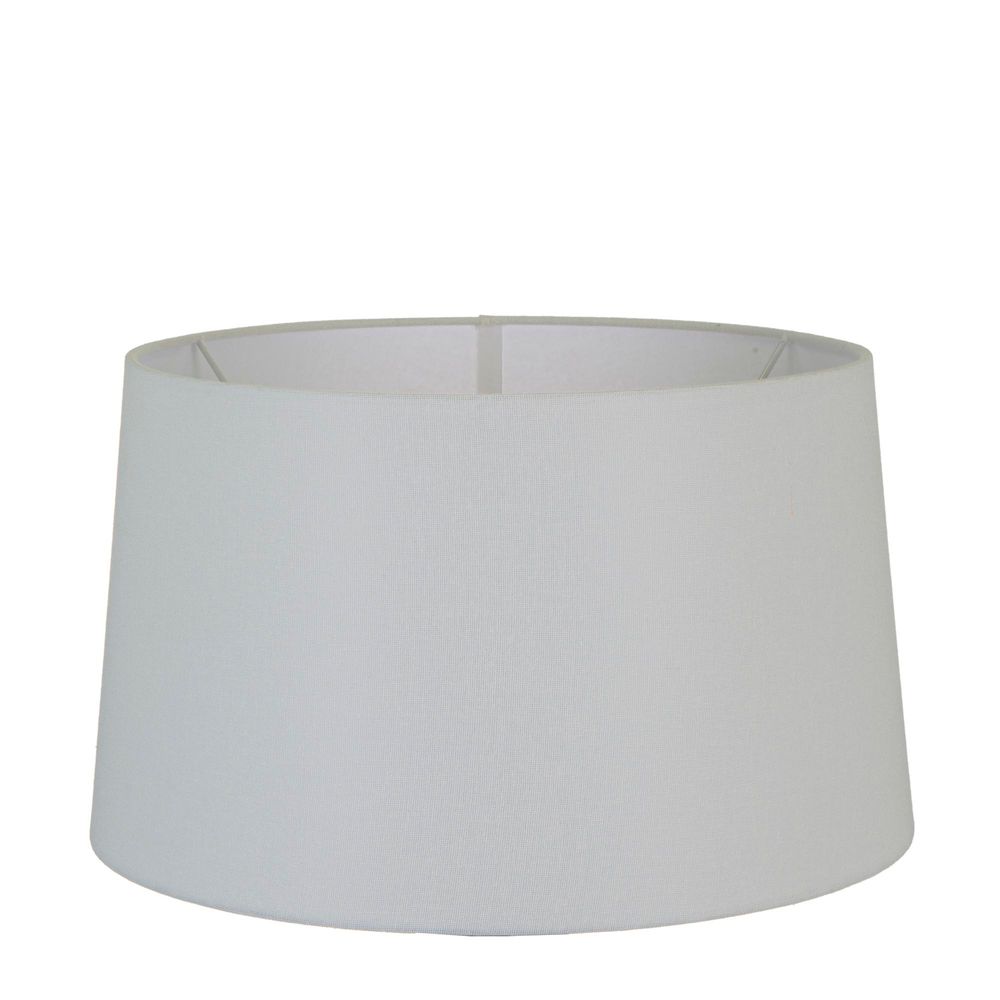 XL Drum Lamp Shade (18x16x10.5 H) - Textured Ivory - Linen Lamp Shade - ELSZ1816105IVEU