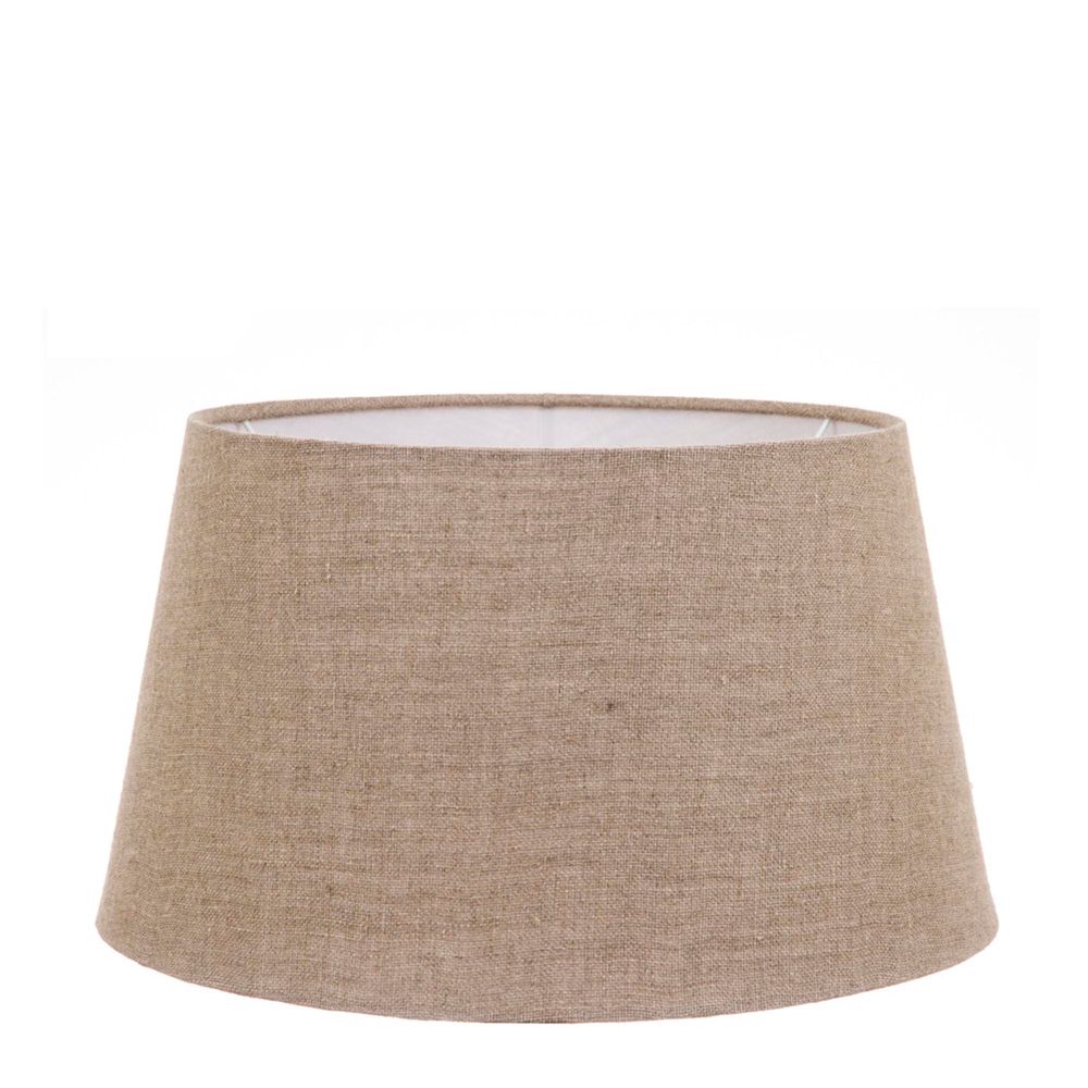 XL Drum Lamp Shade (18x16x10.5 H) - Light Natural Linen - Linen Lamp Shade - ELSZ1816105LLEU