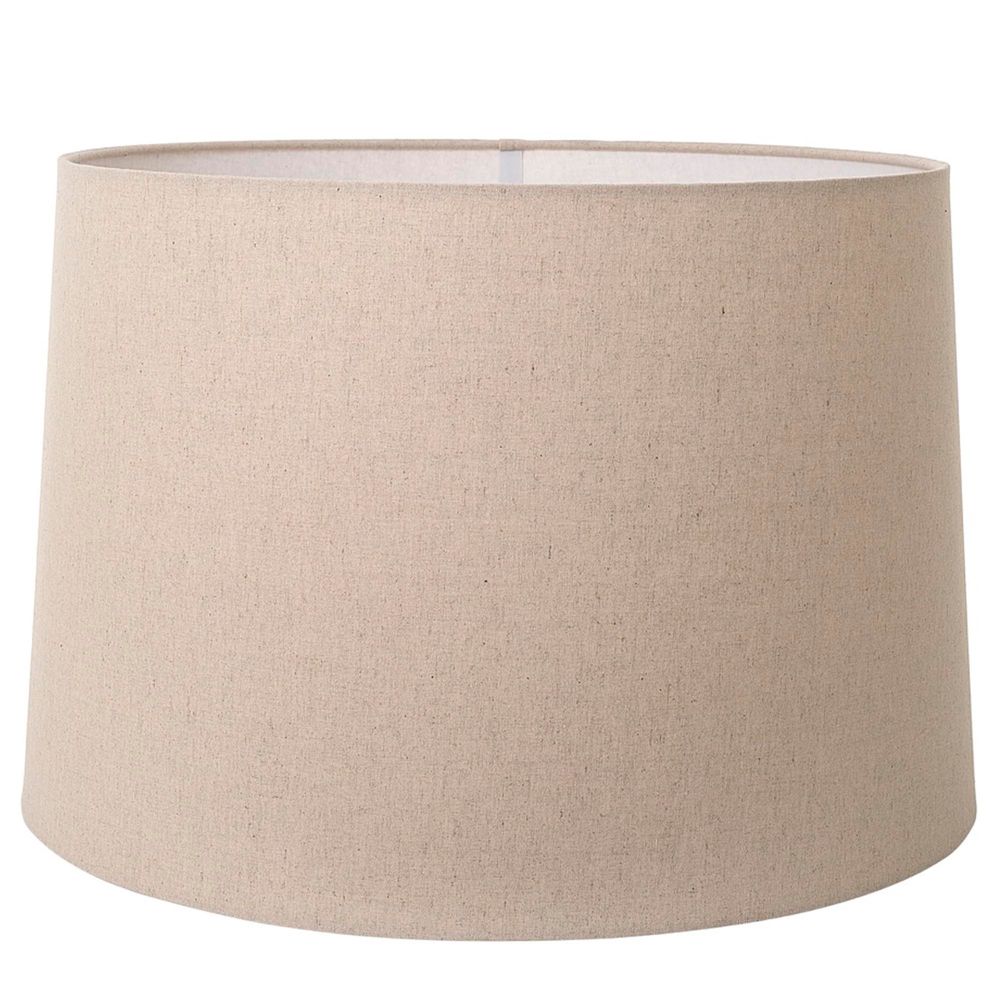 Buy Lamp Shades Australia XXXL Drum Lamp Shade (24x22x14 H) - Dark Natural Linen - Linen Lamp Shade - ELSZ242214NLEU