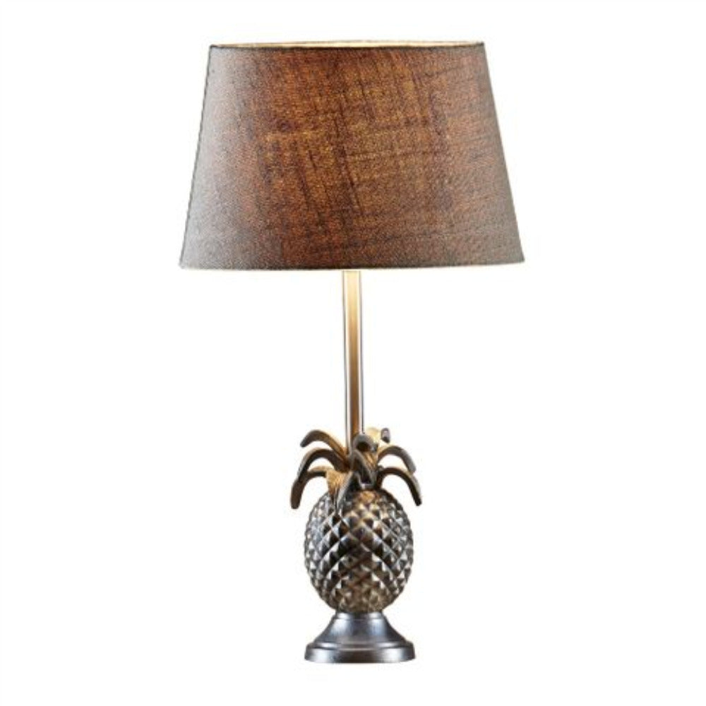 St Martin 1 Light Antique Silver - Brass Pineapple Table Lamp Base Only - ELANK25758AS