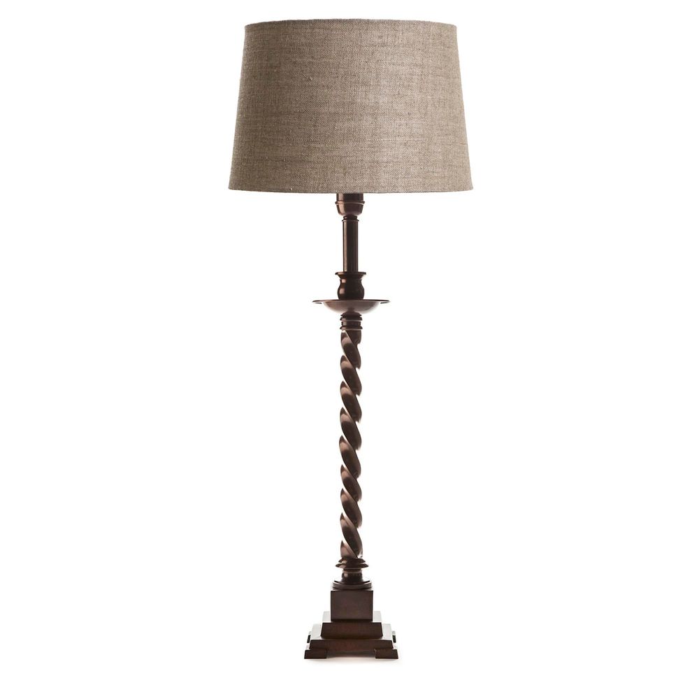 Roxbury Twisted Candlestick Table Lamp Base Only - Bronze, Brass - ELPIM50358ABD