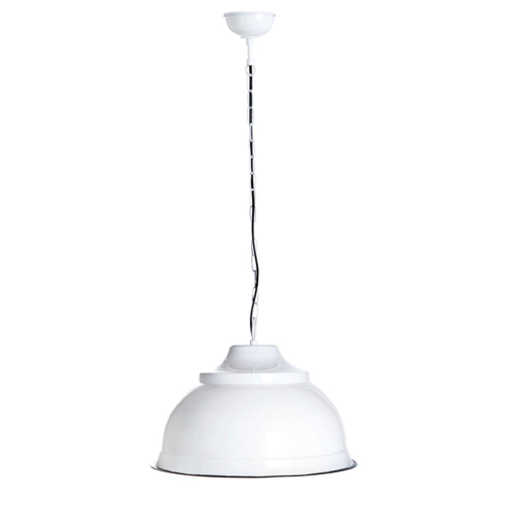 Buy Pendant lights australia - Brasserie 1 Light Pendant Large White - ELANK39900WHT
