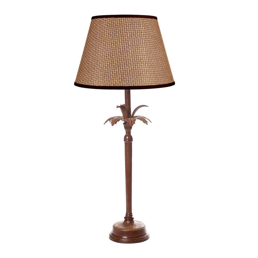 Casablanca 1 Light Table Lamp Base Brown - ELANK58785BRN