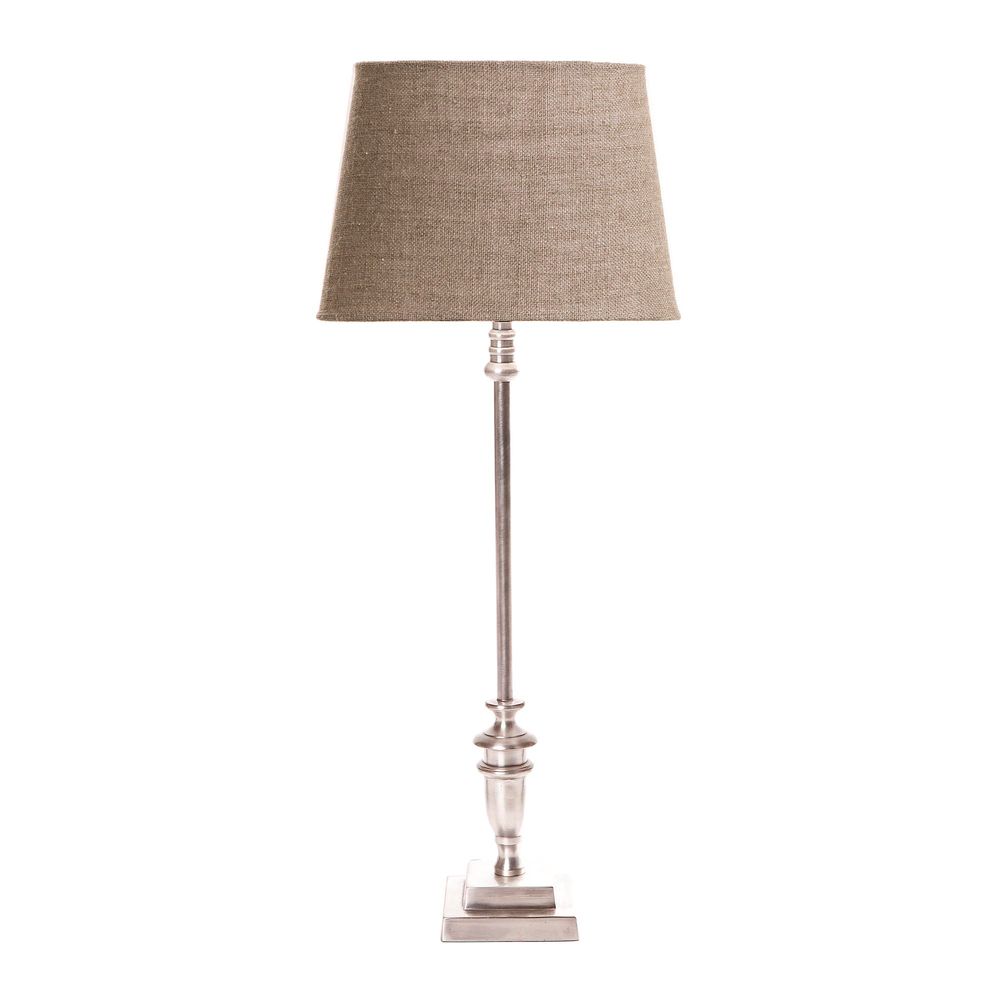 Lyon Table Lamp Base Only - Antique Silver - ELANK64762AS