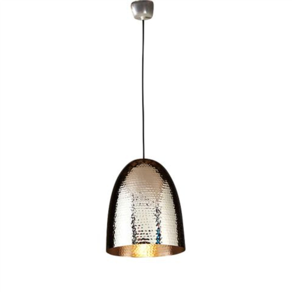 Buy Pendant Lights Australia Dolce Beaten 1 Light Pendant Silver - ELAWEGGBEASIL