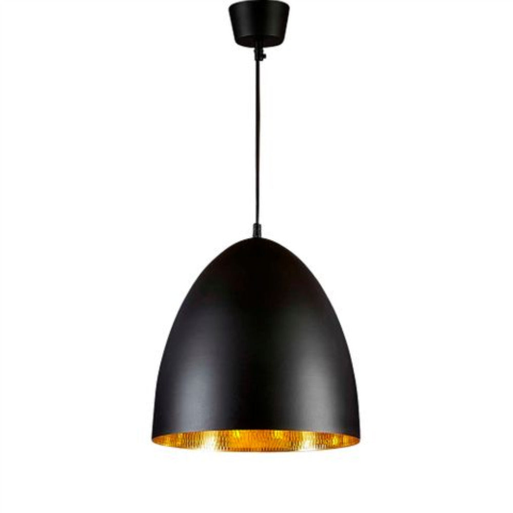 Buy Pendant lights australia - Egg 1 Light Pendant Black Brass - ELAWEGGBLKBRA