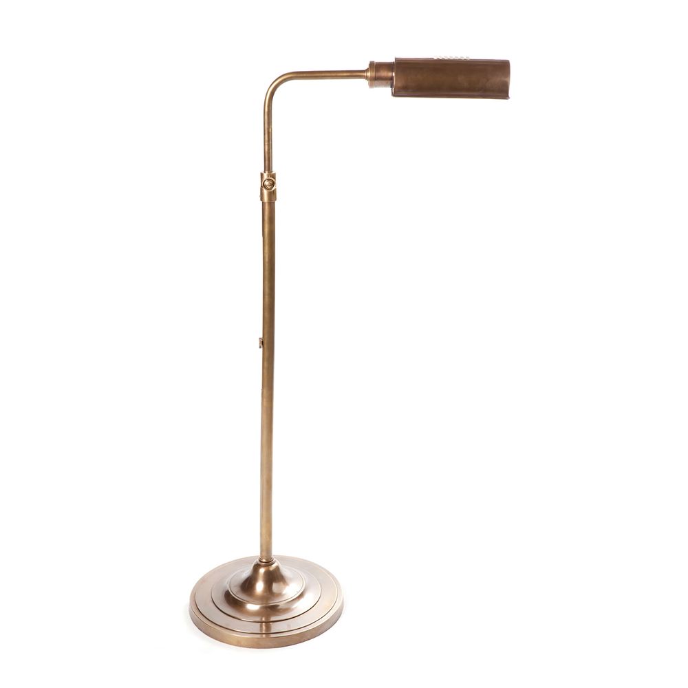Buy Floor Lamps Australia Brooklyn 1 Light Floor Lamp Antique Brass - ELPIM50590AB