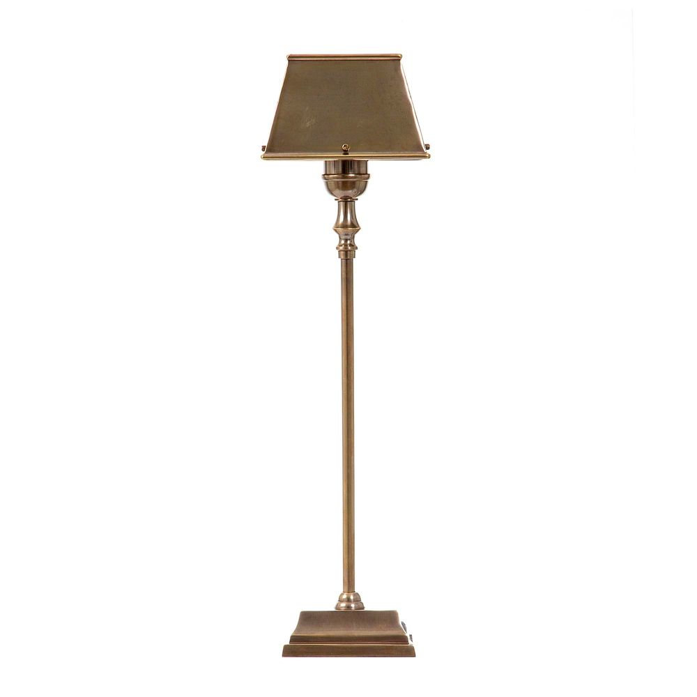 Collin 1 Light Table Lamp with Rectangular Metal Shade Antique Brass - ELPIM70517AB