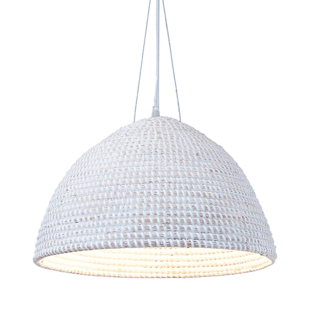 Buy Pendant Lights Australia San Marco basket 1 Light Pendant Cream - ELTIQ102876