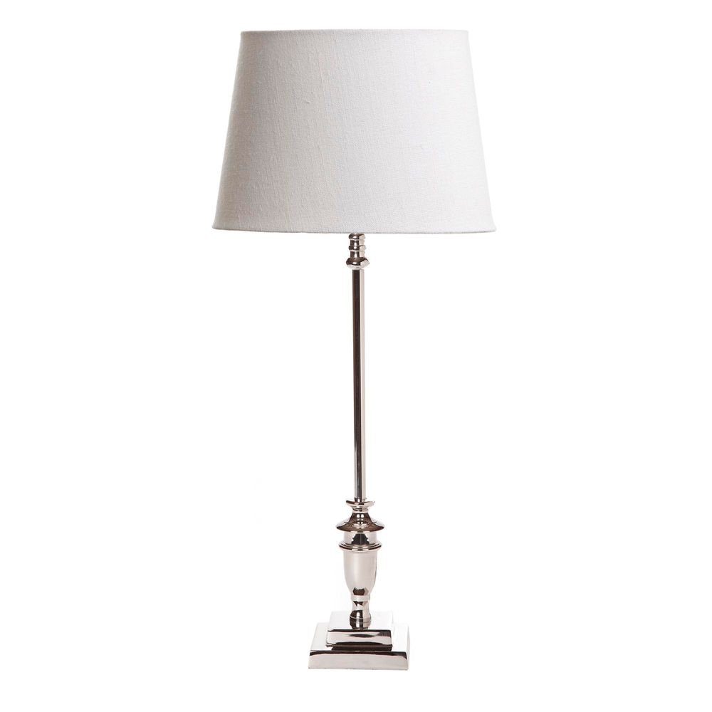 Lyon Table Lamp Base Only- Shiny Nickel - ELANK64762SN